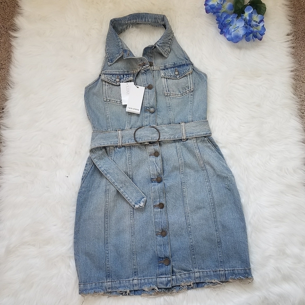RETROFETE Tamar Denim Dress - Picture 3 of 12